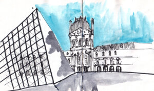 Sketching Louvre