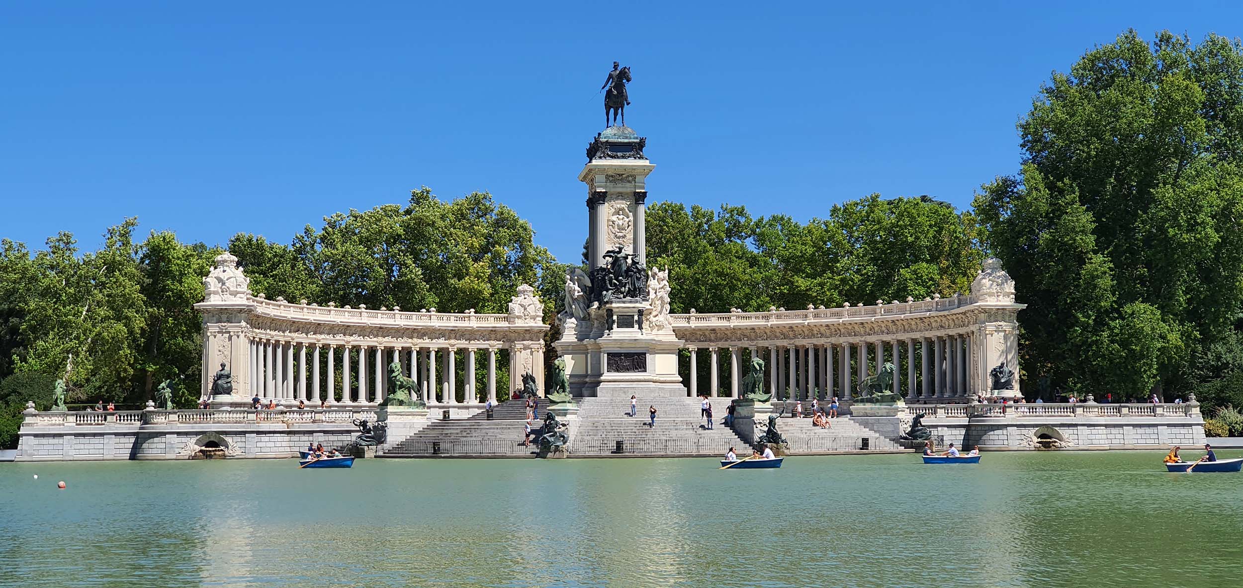 El Retiro park in Madrid, Spain