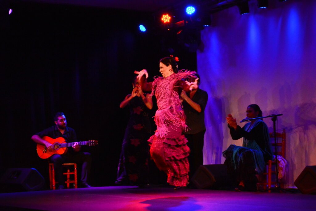 Flamenco at Plaza Real in Barcelona, Spain