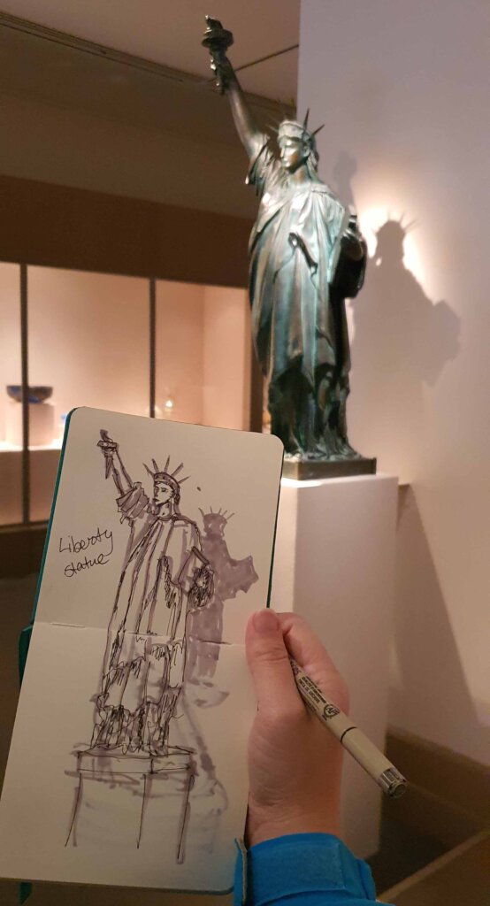 Sketch in Museum  travel sketch