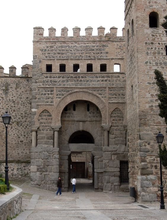 Gate of Bisagra Antiqua in Toledo, Spain