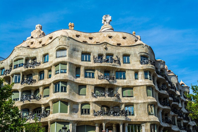 Casa Mila in Barcelona Architecture of Antoni Gaudi