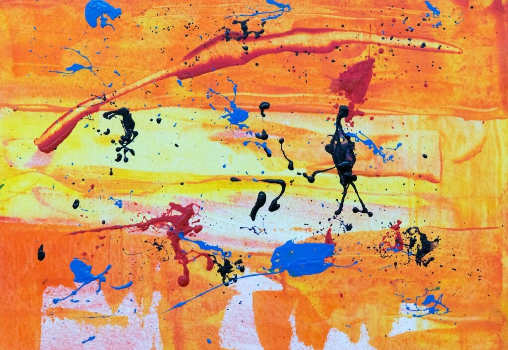 Colorful abstraction painting