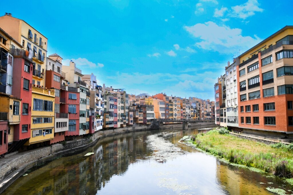 Colorful houses of Girona