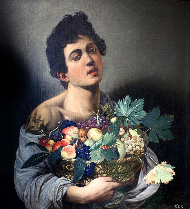 Boy with basket of fruits by Caravaggio