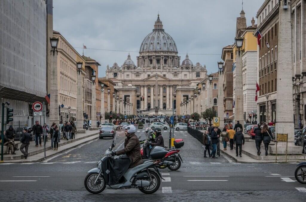 St Peter's Square in Vatican, Rome