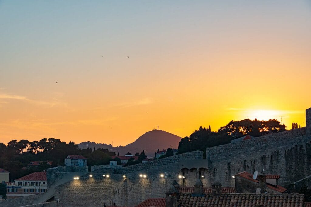 Sunset from the Wall of Dubrovnik