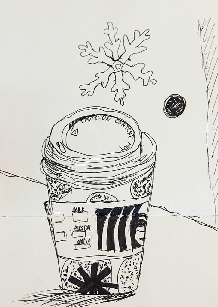 Sketch in Café