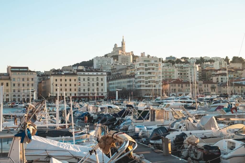 Old Port of Marseille in France
