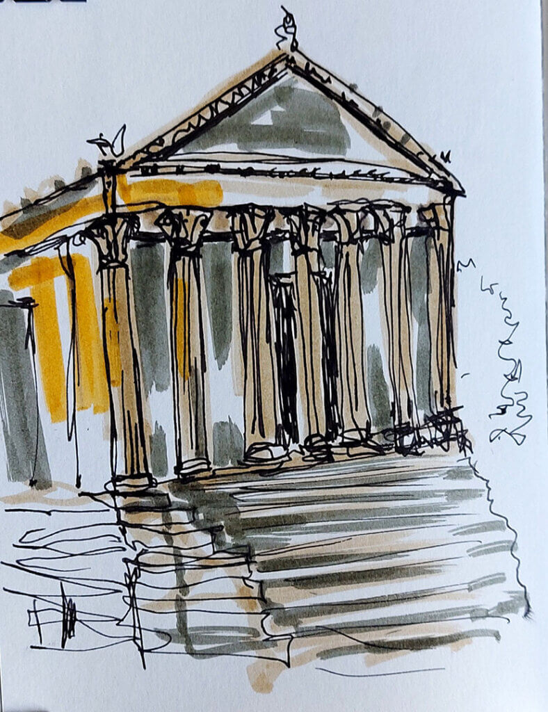 Philly Art Museum sketch