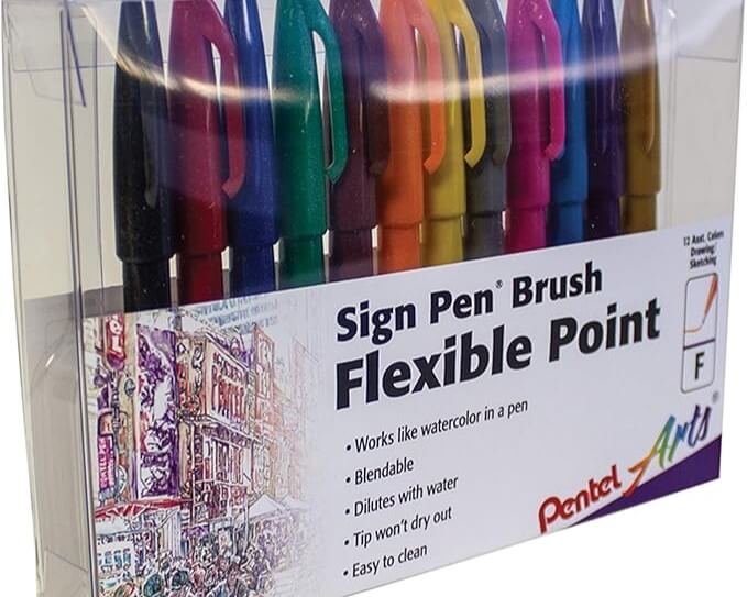 Pentel sign pens