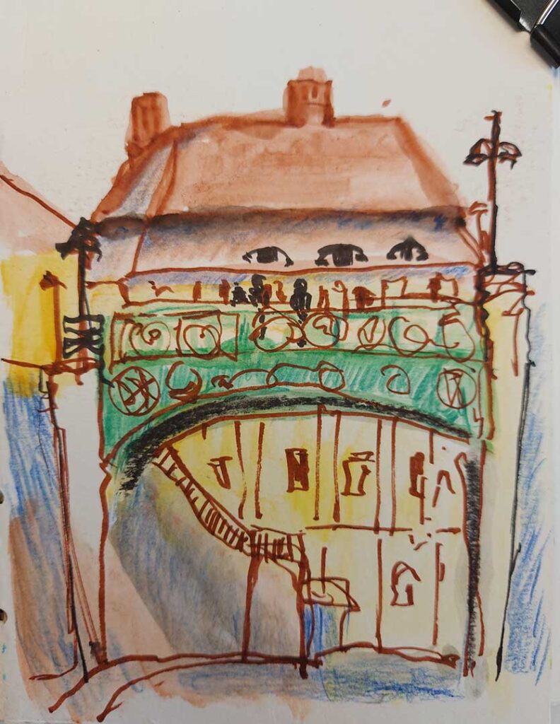 Bridge of lies sketch, Sibiu