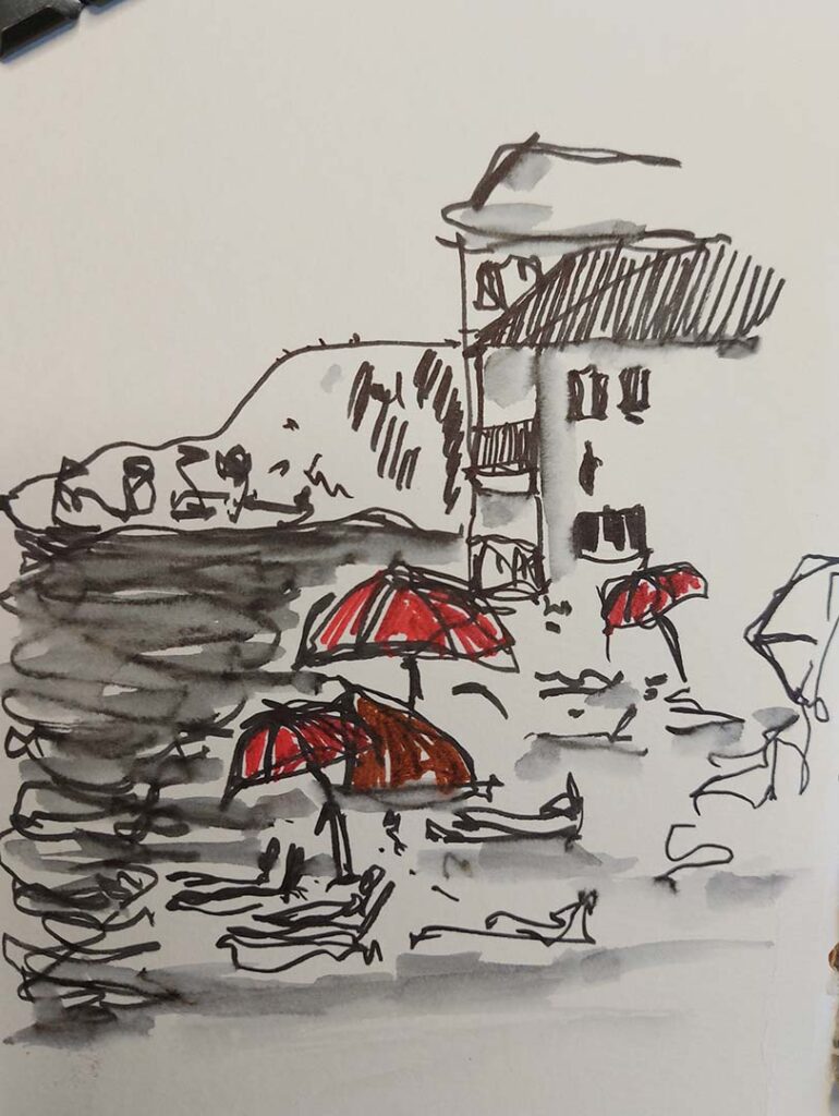 Beach sketch