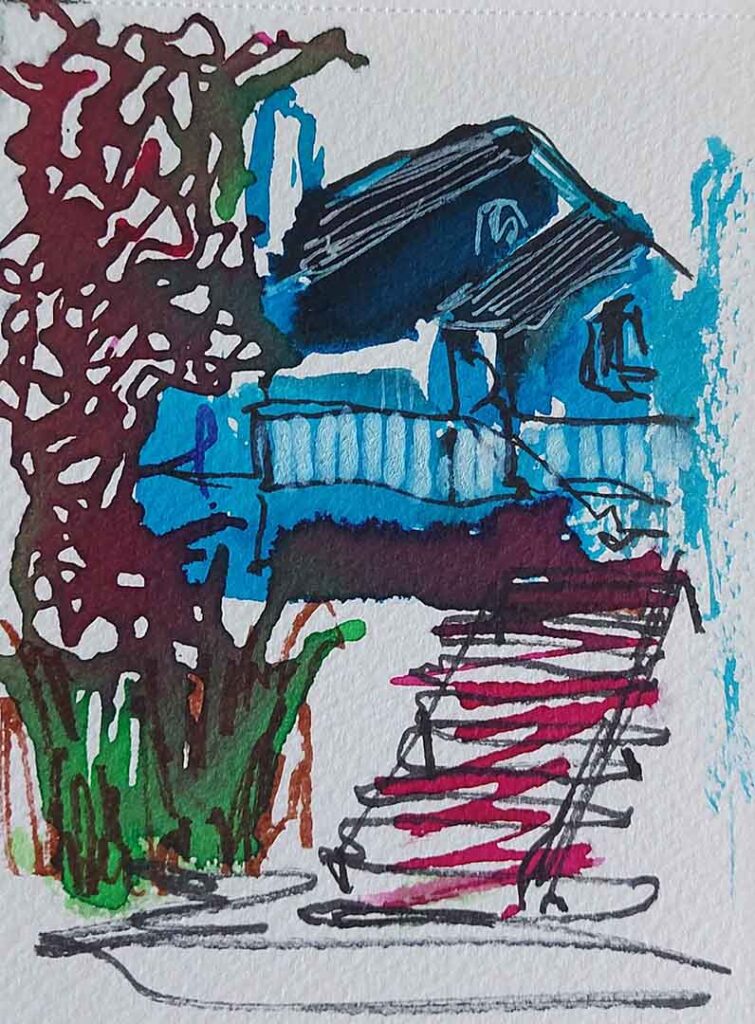Blue house 