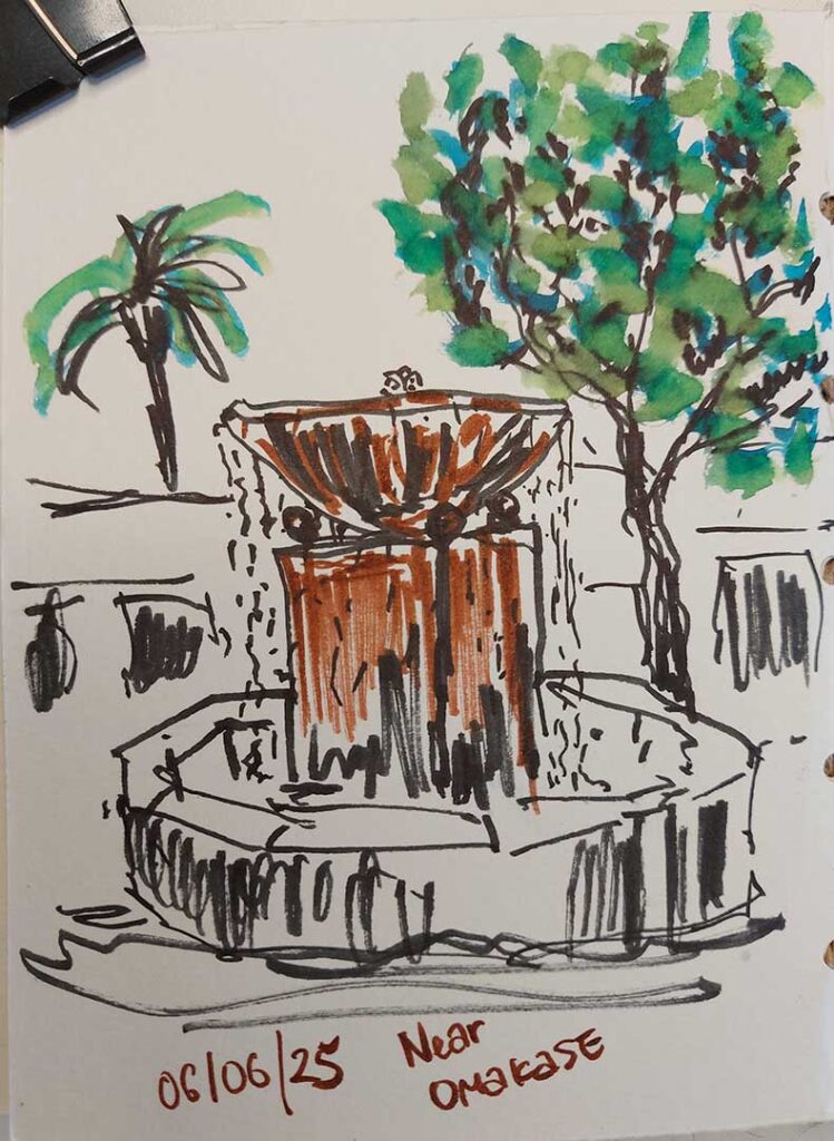 Fountain sketch