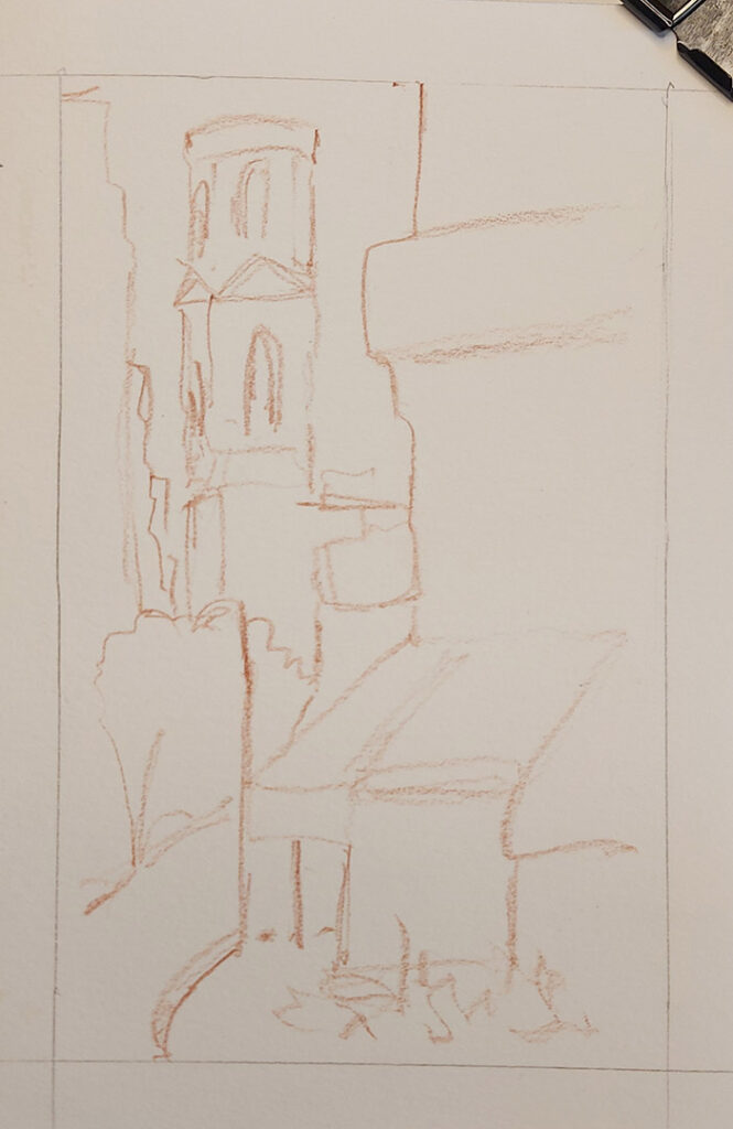 Frame and sketch
