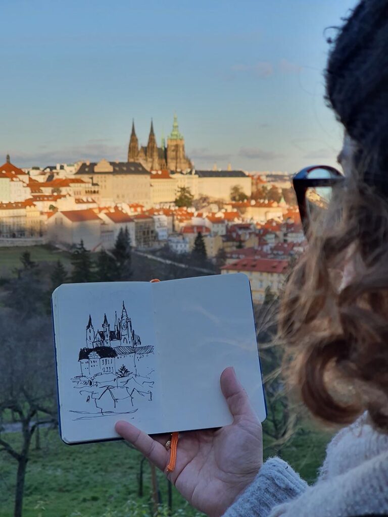 Prague Castle sketch