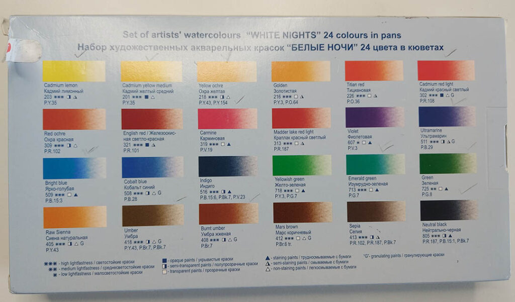 Color chart