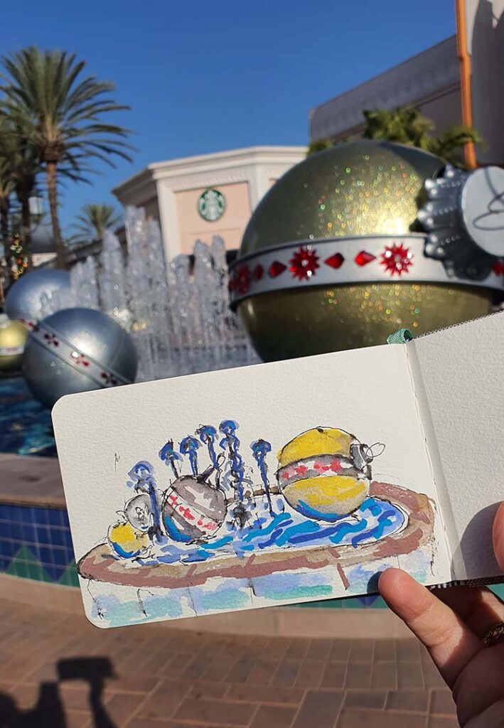 Sketching ornated balls