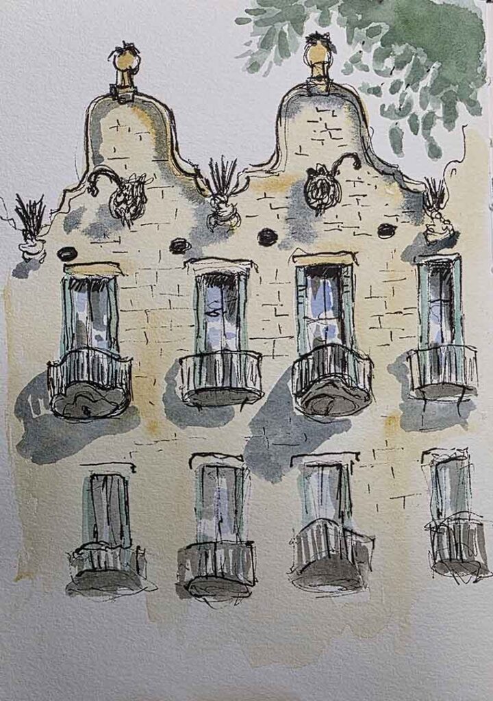 Casa Calvet sketch