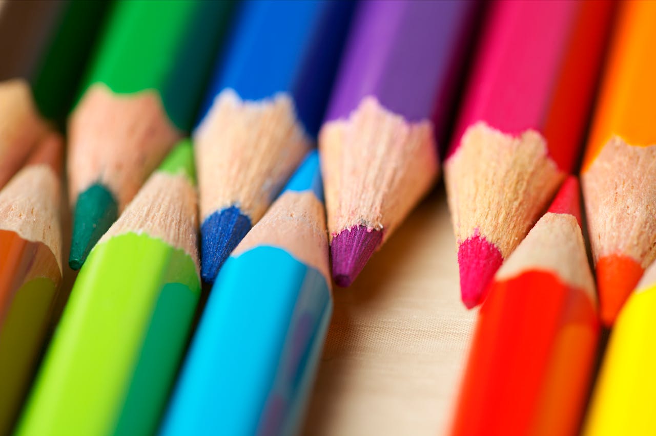 Colored pencils sketch