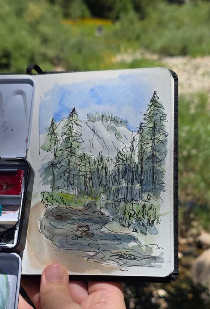 Tokopah trail sketching