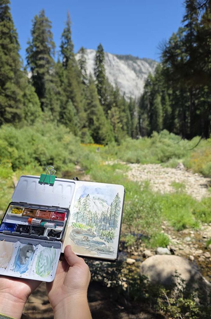 Tokopah trail sketching