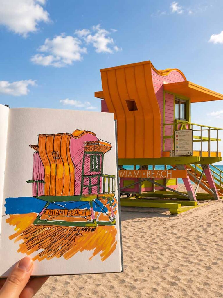 lifeguard tower, Miami