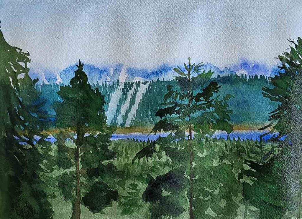 Pine trees and final details